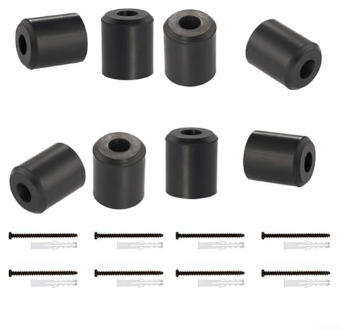 Supporto verticale per tavola da sci da parete, in gomma resistente, supporta tutti i tipi di snowboard, design salvaspazio con stile industriale minimalista, include viti e tasselli per una facile