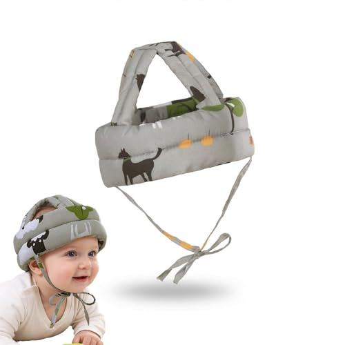 JYXNU 1 pcs Caschetto Neonato Anticaduta, Regolabile Sicurezza Casco, Casco Neonato Primi Passi, Proteggi Testa Bambini Primi Passi, Protezione Testa Bambino Primi Passi Per Neonati, Per Gattonare