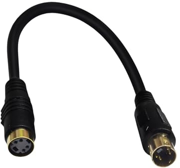 HDOYTXXM Cavo connettore S Video a 4 Pin Contatti Rivestiti in Oro per Uscita Rivestimento in PVC Flessibile Cavo S per / / Monitor