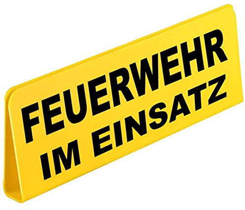 Klemmschild für Sonnenblende, 30x11cm