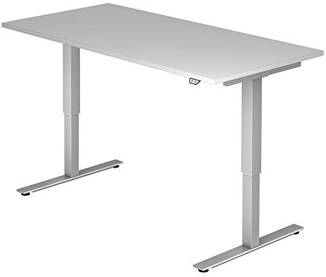 a-series Elektrisch höhenverstellbarer Schreibtisch AS1443 mit Memoryschalter, Tischplatte 160x80cm (GRAU)