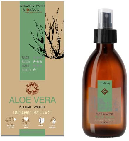 bleu & marine Bretania - Aloe Vera Orgánico Spray 250ml | Hidratante y Calmante para Cabello y Rostro | Tónico Facial y Capilar | After Shave, Depilación, Aftersun, Anticaída, Claro