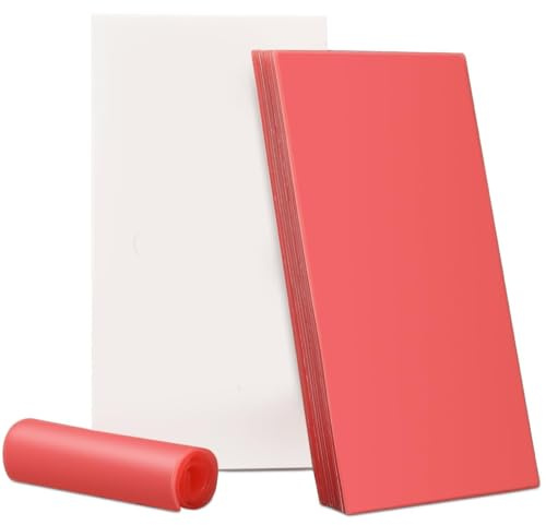 20PCS Dental Base Plate Wax, Cannot be used for dentures Red Utility Bite Wax Sheets Casting Wax Sheet Dentist Dental Lab Supply Modeling