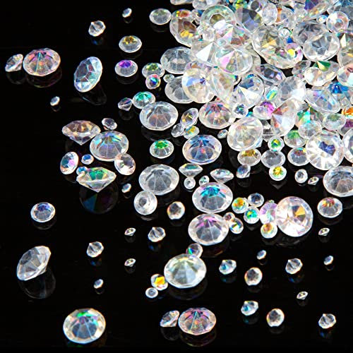 Deko Diamanten Bling Acryl Kristalle Tischdekoration Diamanten für Vase Füller Hochzeit 3mm,4mm,6mm,10mm 3800 Stück
