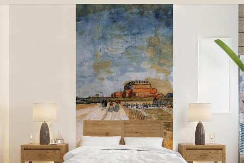 MuchoWow Papier peint Route le long des remparts de Paris - Vincent van Gogh Papier peint photo 120x240 cm Papier peint imprimé