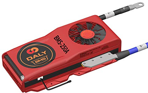 DALY BMS Li-ion 3S 12 V 250 A Carte de protection avec ventilateur de refroidissement, port commun, fil d'équilibre, capteur de température pour batterie au lithium 3,7 V nominale Protection et