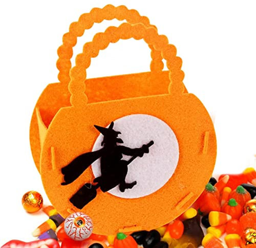 Bolsa de dulces de Halloween Bolsa de truco o trato de Halloween Canasta de dulces de calabaza Bolsa de truco o trato Niños Bolsa de almacenamiento para niños Bolsa de favores de fiesta Bolsa de regal
