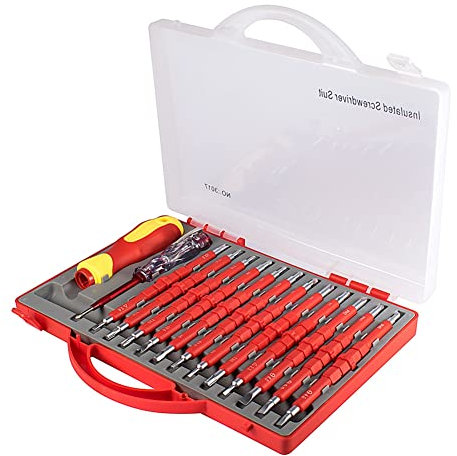Nagoyuki Set di Cacciaviti Elettrici Professionali da 26 Pezzi da 1000 V, Accessorio per Uomo con