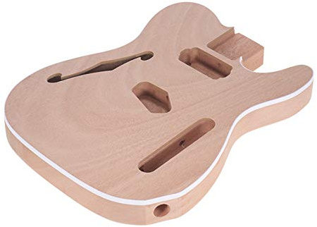 YIWENG Unvollendeter E-Gitarren-Korpus, Rohling, DIY-Korpus aus Mahagoni und Verbundholz, Gitarrenteile, Zubehör für F-Gitarre