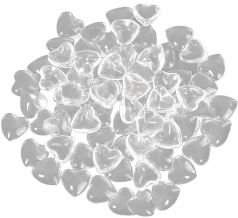 Nail Color Display Card Heart Shaped Flat Back Fake Nail Swatch Displaying Chart 100PCS Brushes