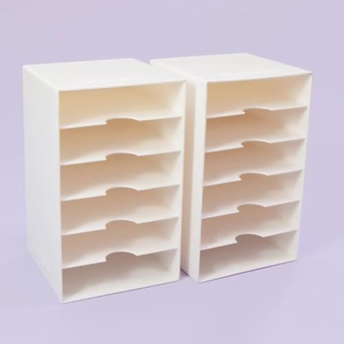 Craftelier Lagerregal für Distress Oxide Tinte, Kapazität für 12 Tinten 7,5 x 7,5 cm, Größe ca. 3,3 x 8 x 7,8 cm