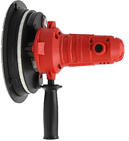 Trockenbauschleifer mit Saug Handheld Staublose Trockenbau und Putzschleifer mit LED-Beleuchtung und 6 Sandpapiere Tellerschleifer 1200W