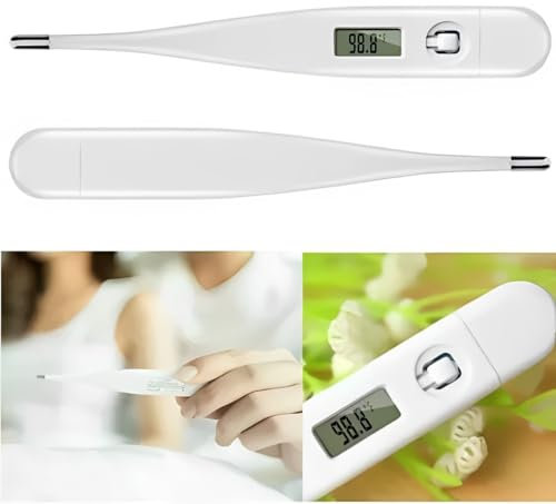 Termometro Digitale Per Febbre Per Neonati, Bambini E Adulti, Termometro Per Orale, Assilare O Rettale, Impermeabile Con Allarme Febbrile