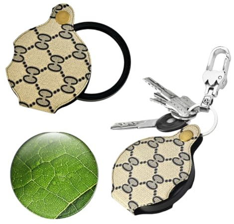 Loupe de Poche 15X, loupe de Lecture Pliante, loupe Portable, avec étui de Protection, Nouvelle Loupe à Main Loupe de Lecture Pliable Aide à la Lecture Loupe