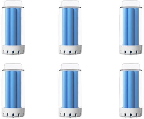 6 Pcs Vacuum Cleaner Solid Floor Cleaner Compatible With Ecovacs DEEBOT N30 OMNI/N30 PRO OMNI DSC060002 Blue Solid Detergent, Robot Vacuum Cleaner Replacement Accessories