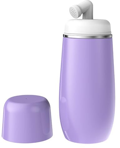 Flipped Warmth Tragbares Bidet Für Die Pflege Nach Der Geburt, 400 Ml Umgedrehte Dammwaschflasche, Hand-Bidet-Sprühgerät Für Die Persönliche Reinigung, Essentials Nach Der Geburt,Lila