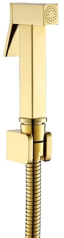 ApuaVireo&Co Handheld Bidet Sprayer for Toilet.Gold Toilet Bidet Sprayer,Wall Mounted Handheld Bidet Attachment Set(A)