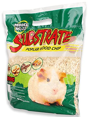 aqxreight Small Pet Bedding Poplar Wood Chip Mat for Rabbits Hamsters Chinchillas and Reptiles Absorbent and Comfortable (Medium granules)