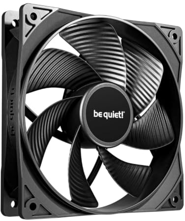 be quiet! Pure Wings 3 120 mm PWM Reverse, lot de 3 ventilateurs, pales inversées, vitesse maximale élevée, vitesse minimale faible, cadre optimisé, pales redessinées pression d'air extrêmement élevée