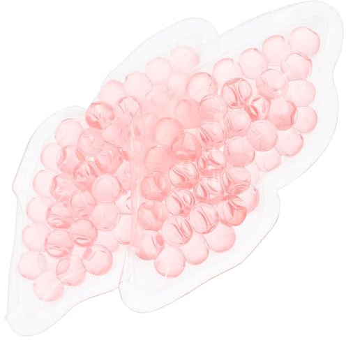 LIFKOME 2 Stück Lippen Kühlpads 8cm Gel Lippenmasken mit Wärme und Kältefunktion Tpu Material Wiederverwendbar für Zuhause Büro Reise