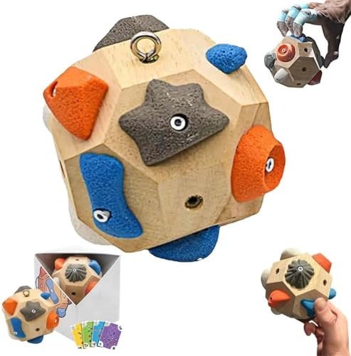 Boulder Block per scalatori, rafforzamento delle dita e allenatore di presa per arrampicatori, palle da allenamento simulate di arrampicata, rafforzamento della forza e precisione, strumento