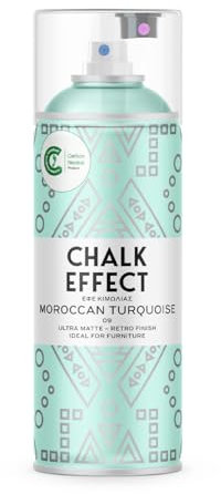 CL COSMOS LAC Kreidefarbe Spray Chalk Effect - hochwertige chalky Kreidesprühfarbe Farbspray - Spray Paint Farbe (Moroccan Turqoise)