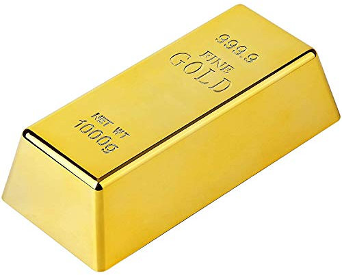 POFET Fake Gold Bar Bullion Türstopper/Briefbeschwerer für Home Office Dekoration
