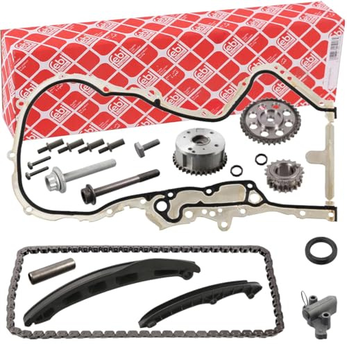 febi bilstein 107994 Steuerkettensatz für Nockenwelle, mit Gleitschienen und Kettenspanner, 1 Stück