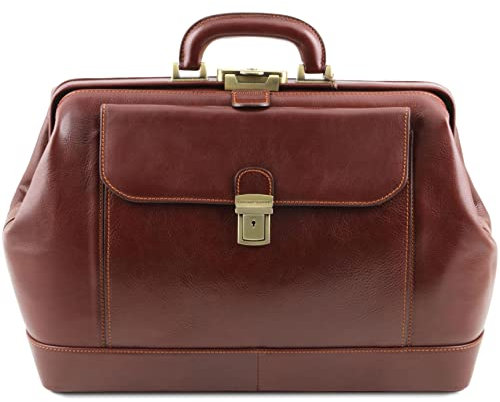 Tuscany Leather Leonardo - Exklusive Arzttasche aus Leder - TL142072 (BRAUN)