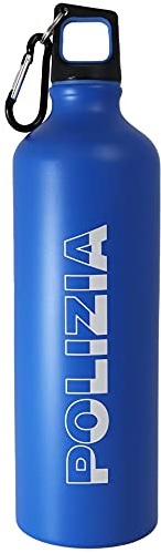 Polizia Borraccia BLU in alluminio 800 ML stato PRODOTTO UFFICIALE