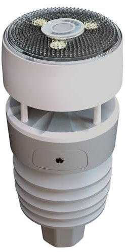 Ecowitt Wittboy Wetter Außensensor WS90 für Wetterstationen, 7 in 1 Professionelle solarbetriebene Wetterstation für Haus Garten Bauernhof, Zubehör, kann nicht alleine verwendet werden