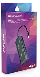 HUB USB-C 2xUSB-A+USB-C Carga+HDMI