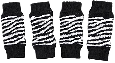 Sharplace Gestrickte Hundebeinwärmer Bandage Socken Verstärkung, Leg Hock, Schwarz, M