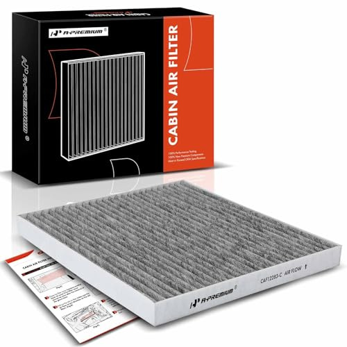 A-Premium Cabin Air Filter with Activated Carbon Compatible with Chrysler Pacifica 2017-2022, Voyager 2020-2022, Grand Caravan 2021-2022, V6 3.6L, Replace# 68308950AB