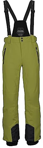 killtec Herren Skihose/Funktionshose mit abnehmbaren Trägern, Kantenschutz und Schneefang Enosh, dunkellime, 3XL, 30920-000