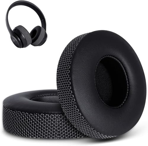 Cuscinetti auricolari di ricambio per Beats Solo 3, compatibili con cuffie wireless ON-ear Beats by Solo3/Solo2 con memory foam in pelle proteica