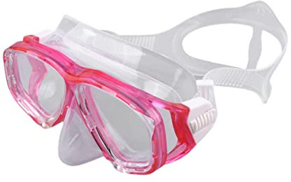 YARNOW Tempered Glass Tauchmaske Mit Silikon-dichtungsring Schwimmbrille Für Erwachsene Für Schnorcheln Und Freitauchen Rosy