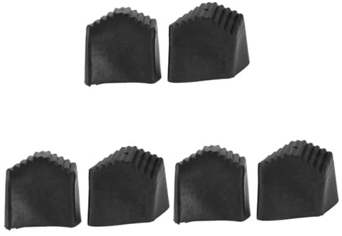 HEMOTON 6 Piezas Pies De Escalera Pies De Muebles Pies De La Escalera del Ático Reemplazo Tabla De Planchar Plegable L Regla Cuadrada Colapsando Antideslizante Pliegue Suministros Caucho