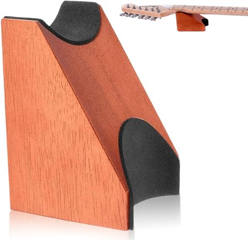 Gitarrenhalsstütze, Gitarren Halsstütze Stützkissen Halsstütze aus Holz Gitarre Reparatur Werkzeug Pflege Saitenwechsel Reparatur Reinigungswerkzeug, Orange