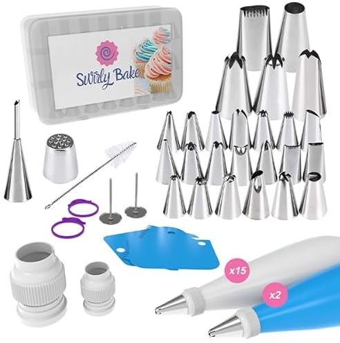Swirly Bake Cake Decorating Kit 65 Piece Set