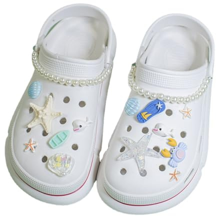 ZAMXHUG Anstecker schuhanstecker für Croc - Kawaii Schuh Charms für Mädchen Jungen, süße Charms Sticker für crocs, Perle Schuhanhänger für Mädchen DIY Schuhschmuck