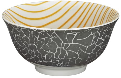 cilio Bowl AMICI doodel | färgglad porslinsskål | Bränd vid 1 300 °C | ramenskål | diskmaskins- och mikrovågsugnssäker | glaserad botten | müsliskål | 7 cm/Ø 15,5 cm | 500 ml