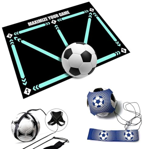 Tapis d'entraînement de football silencieux avec absorption des chocs pour tous les âges