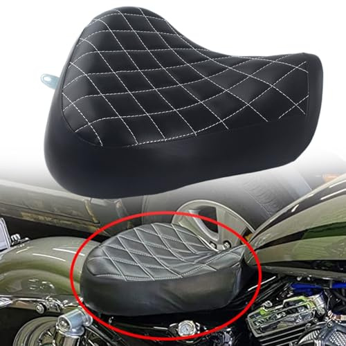 Finmokal Motorrad-Vordersitz für Fahrer, Solo-Sitz für Harley Sportster 883 1200 72 48 XL-Modelle 1983-2003 Sitzpolsterauflage