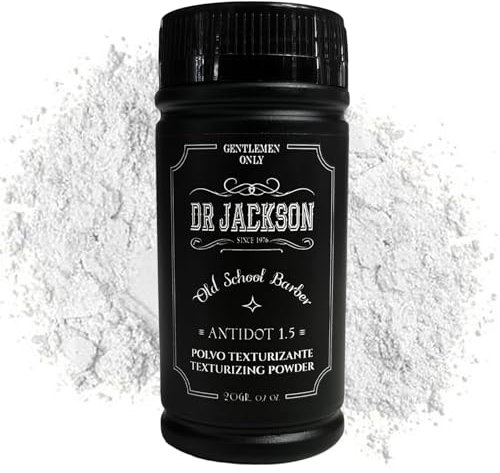 DR. JACKSON Polvos Texturizantes Pelo Hombre - Texturizador de Cabello con Formula Vegana - Cera en Polvo para el Pelo Hombre - Polvos Pelo Hombre para Fijación sin Apelmazar y Acabado Natural