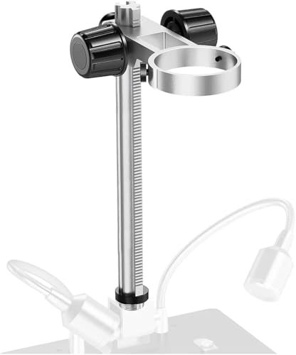 Mikroskop-Zubehörsatz, Digitalmikroskop, Aluminiumlegierung, verstellbarer Ständer, Säulenständer BR02, max. Durchmesser 1,65 Zoll for DM10 AD206 Mikroskop-Objektträger