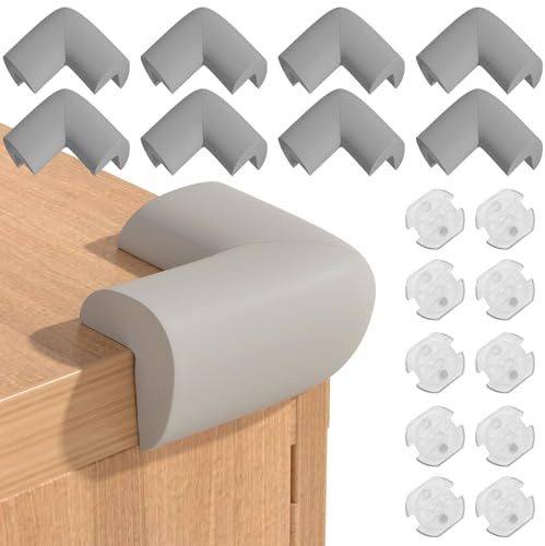 SoeUyd Protector Esquinas Bebe, Protectores de Esquinas para Bebés, Protector Esquinas Muebles, Protectores Esquinas Bebes, Dale a Tu Bebé una Protección Más Suave Y Segura, Furniture Protection
