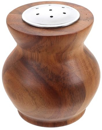 Happyyami Pot à Sel Bouteille Assaisonnement Bois Contenant De Cuisine Bouteille Anti-Fuite pour Sel Et Épices