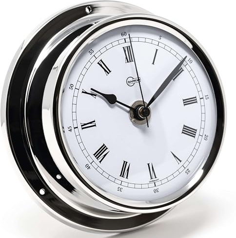 BARIGO 684RFPO Regatta Orologio al quarzo - 125 x 40 mm - con cassa in acciaio inox lucidato, vetro minerale, quadrante bianco