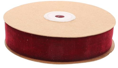 Veemoon Velvet Thin Twine Ribbon Non-Elastic Wrapping Band Flocking for DIY Decor for Clothing Party Decorations